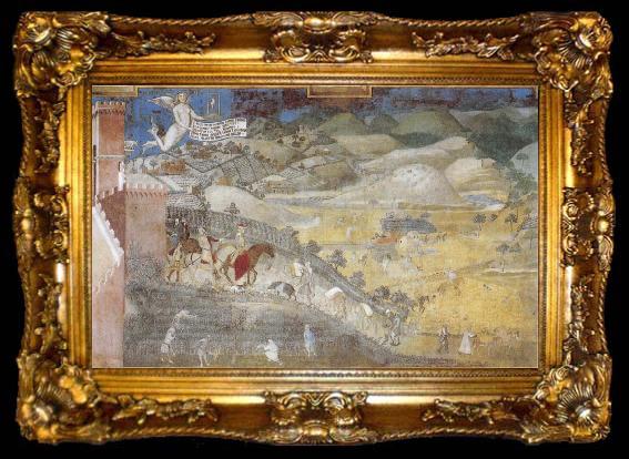 framed  Ambrogio Lorenzetti Life in the Country, ta009-2